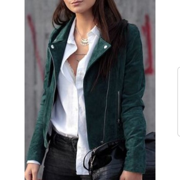 Blank NYC Jackets & Blazers - Blank NYC Moto Suede Leather Jacket